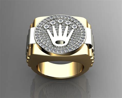 ring goud met rolex design|rolex rings for men.